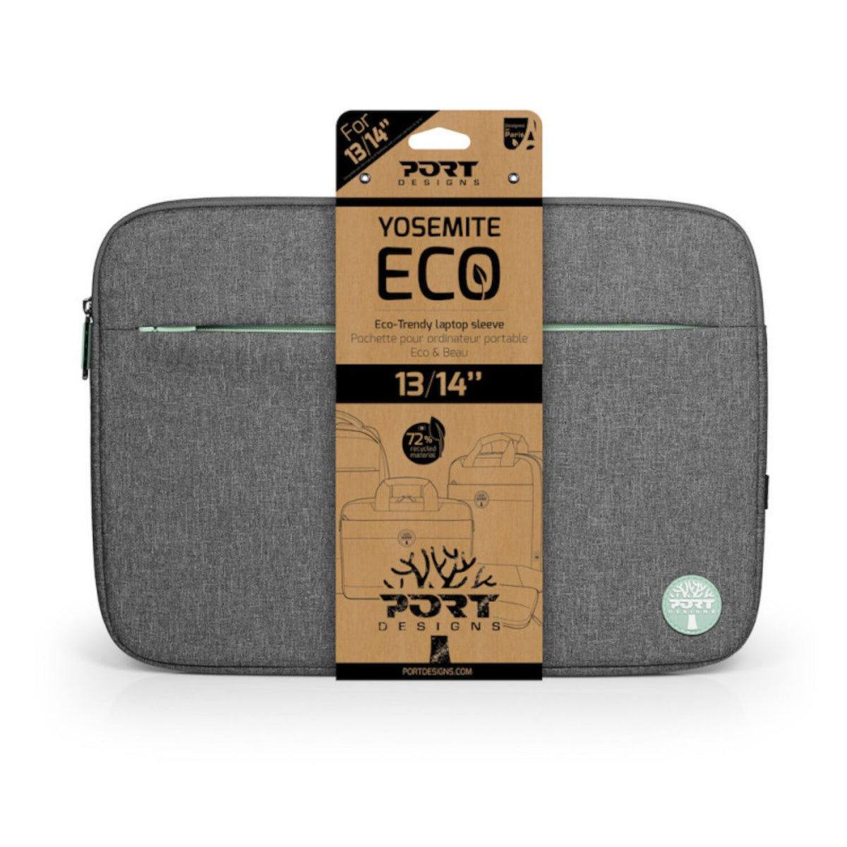 Port Designs YOSEMITE 13/14" Eco Notebook Sleeve - Stellar Technologies