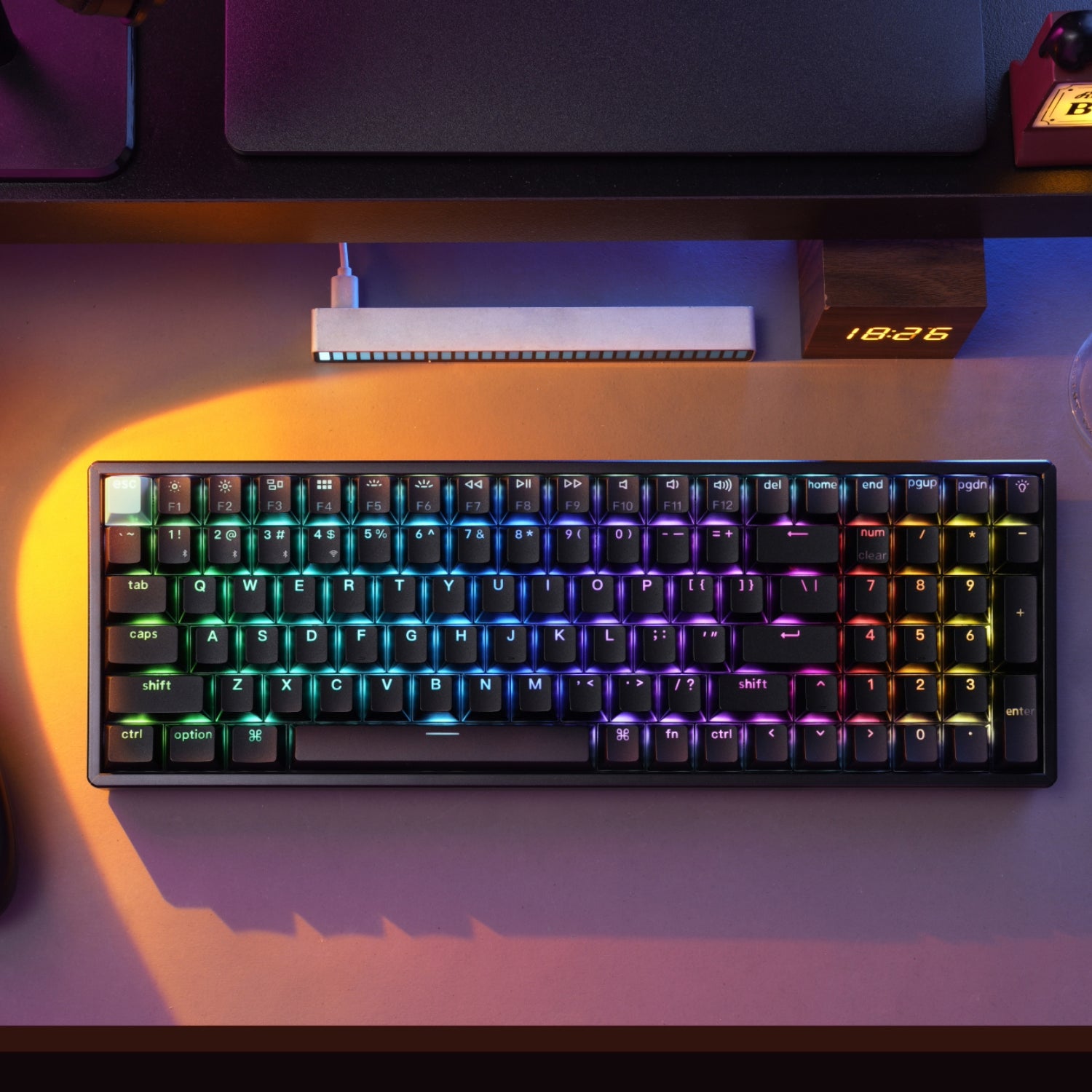 Keychron K4 HE 96% Magnetic Switch Hot-Swap RGB Wireless Keyboard - Black - Stellar Technologies