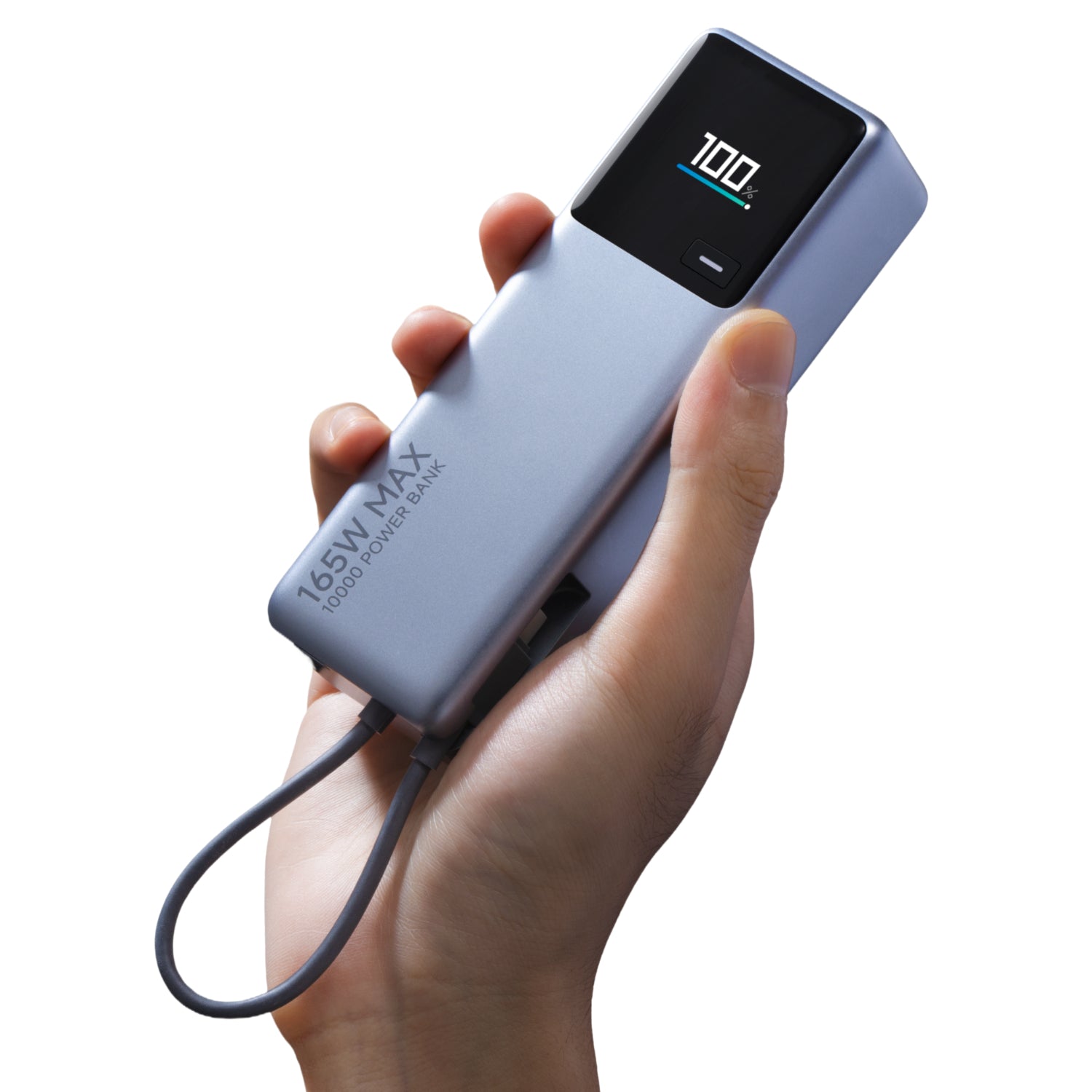 Xiaomi 165W Power Bank 10000mAh (Integrated Cable)-Silver - Stellar Technologies