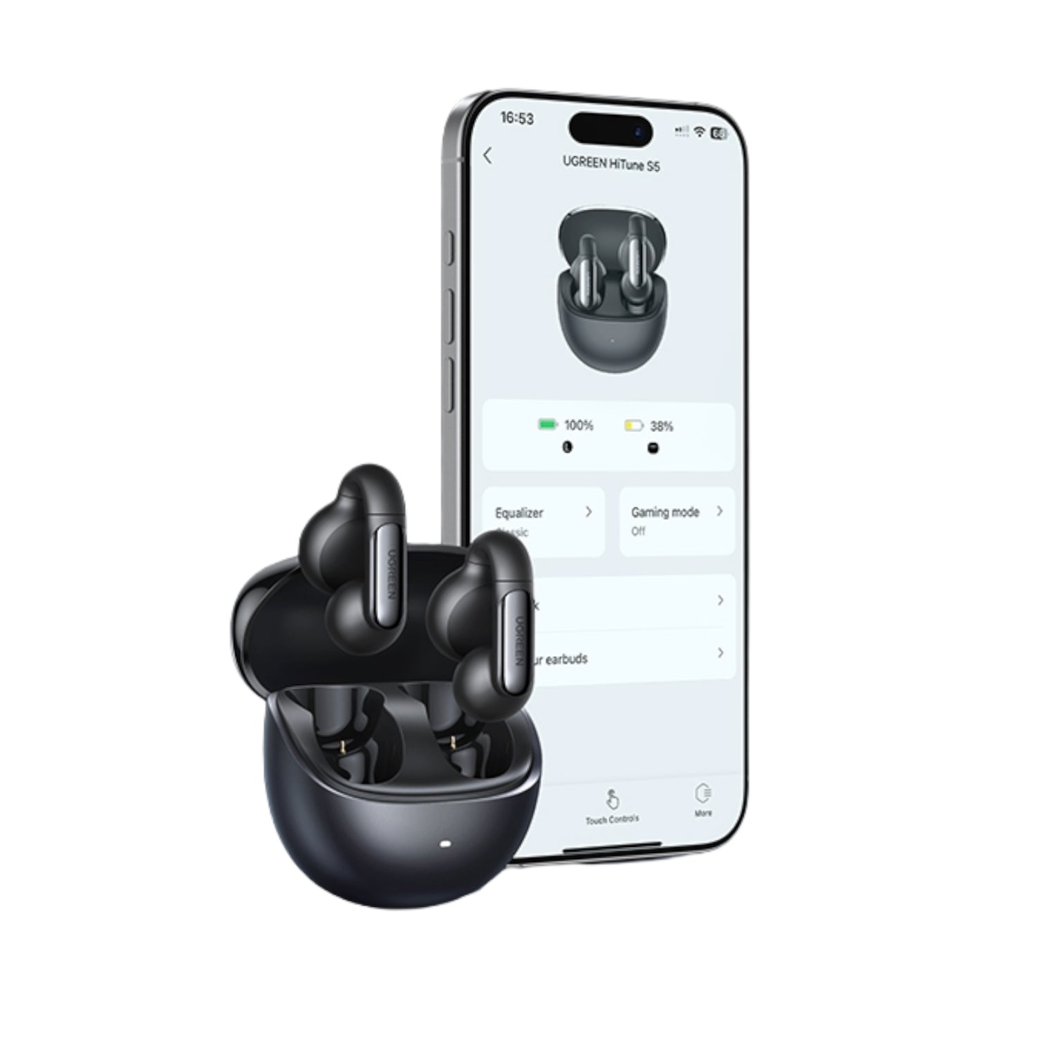 UGREEN HiTune S5 Open-Ear TWS Earbuds-Black - Stellar Technologies