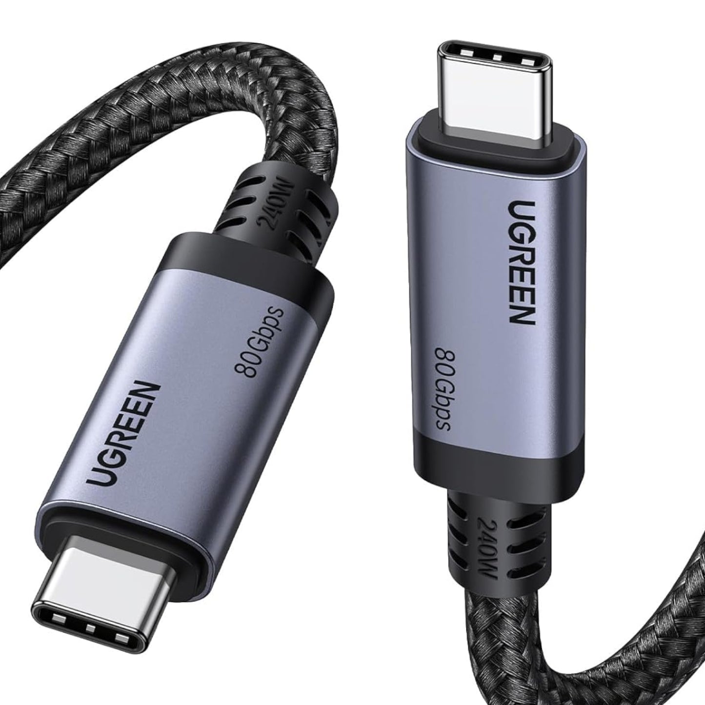 UGREEN USB4 Gen4 240W USB-C to USB-C Cable (Black) - Stellar Technologies