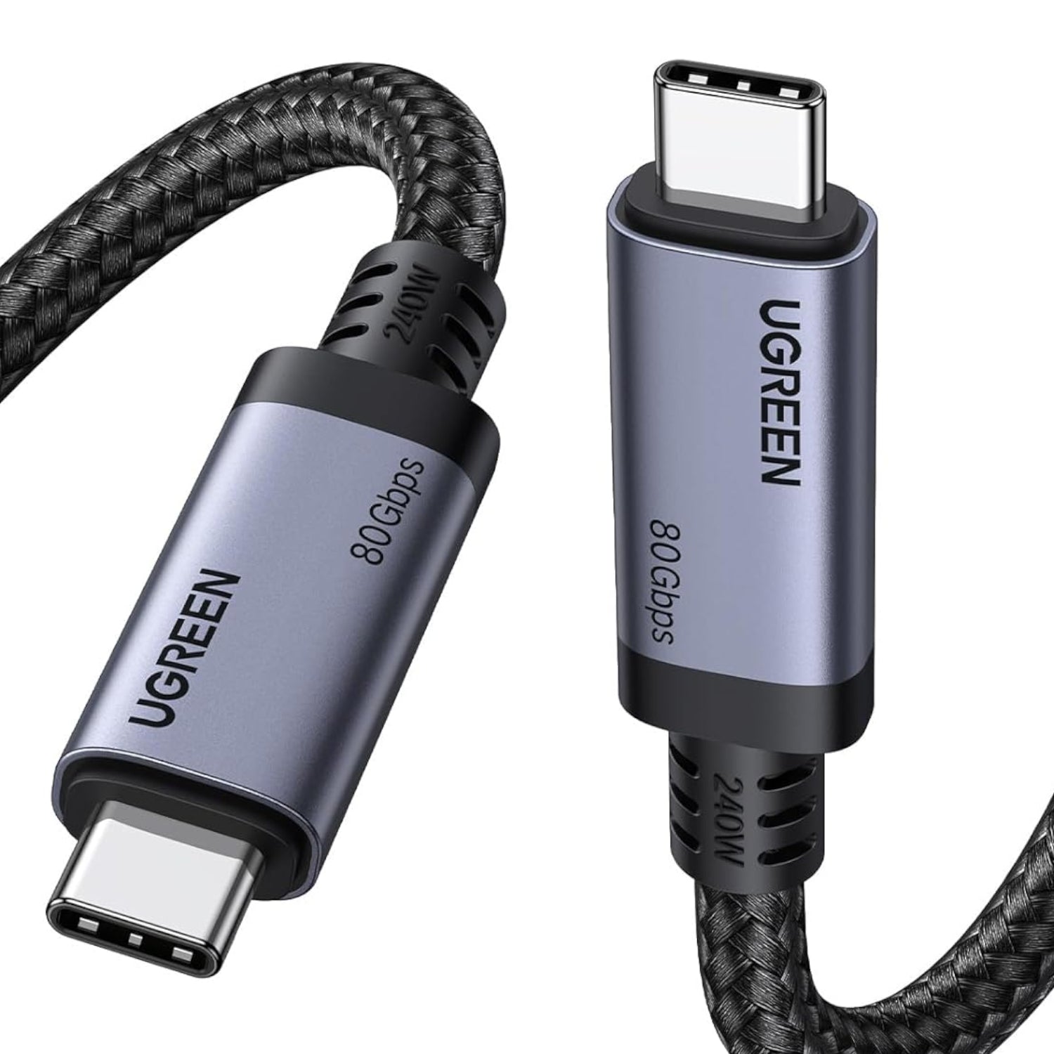 UGREEN USB4 Gen4 240W USB-C to USB-C Cable (Black) - Stellar Technologies