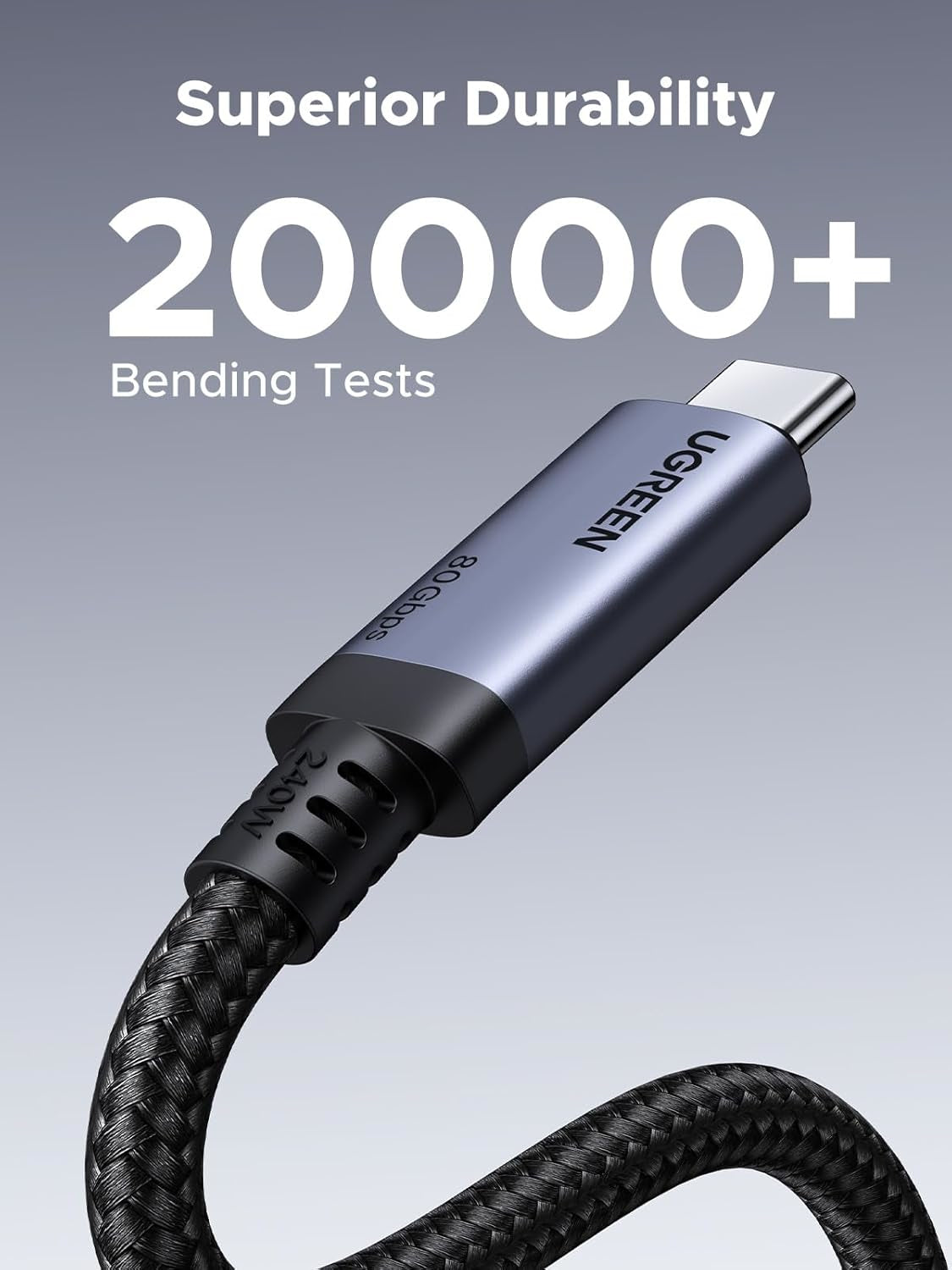 UGREEN USB4 Gen4 240W USB-C to USB-C Cable (Black) - Stellar Technologies