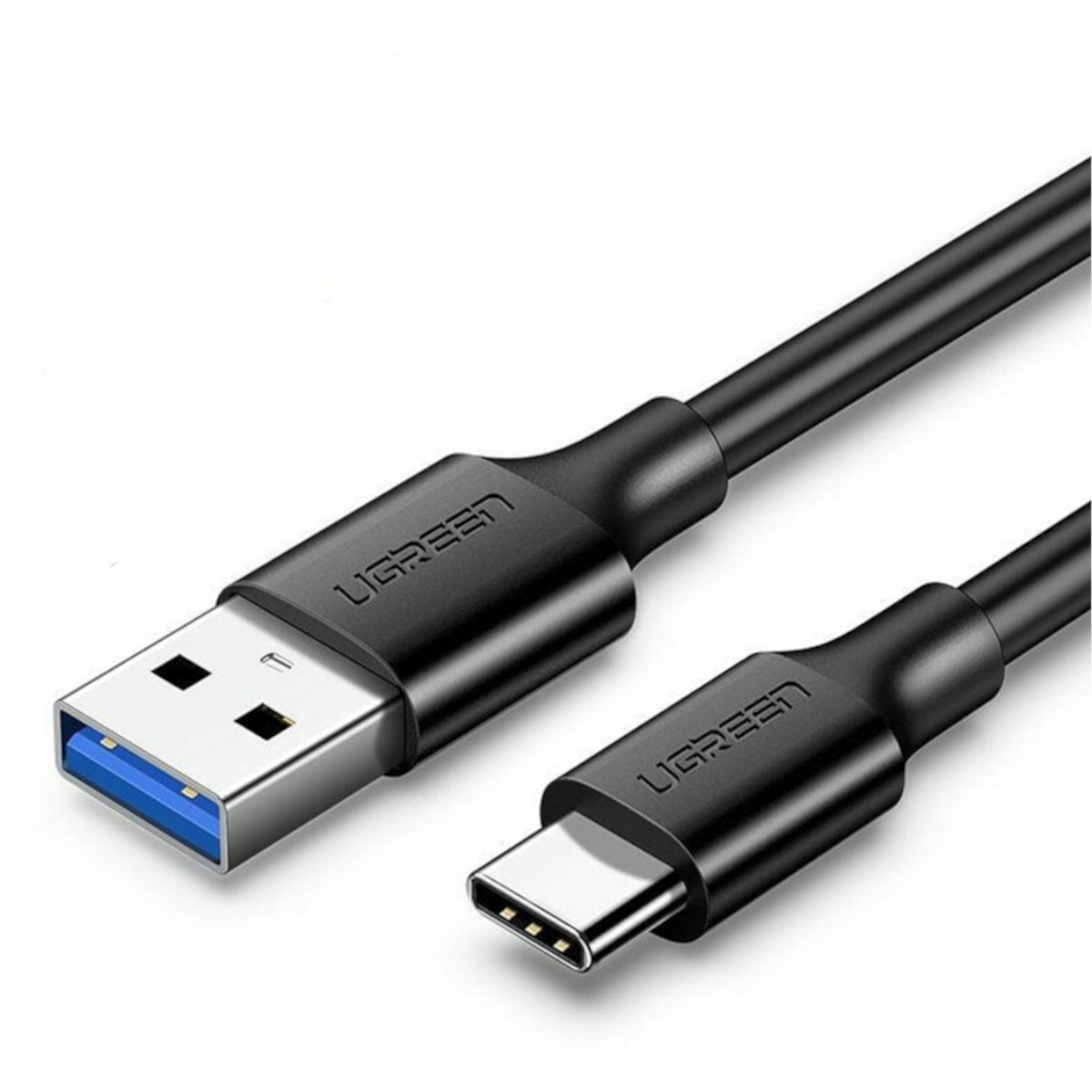 UGREEN Type-C to USB 3.0 Cable 1m - Fast Charging 3A, 5Gbps Sync - Black - Stellar Technologies