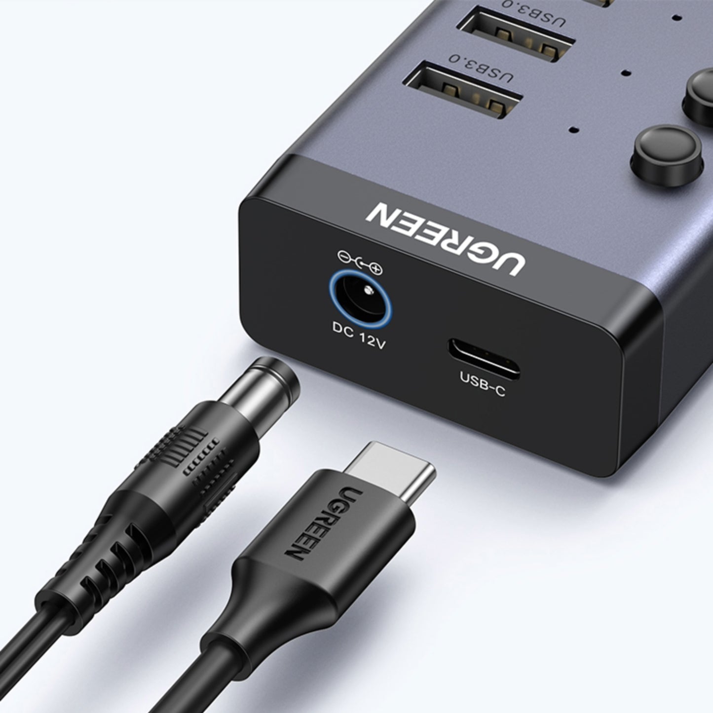 UGREEN 7 in 1 USB 3.0 Hub-Grey - Stellar Technologies