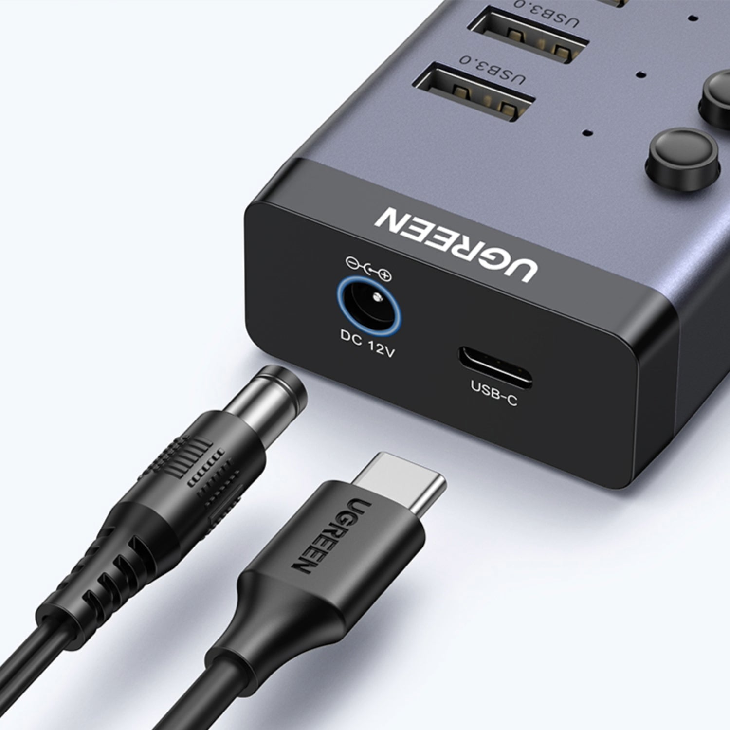 UGREEN 7 in 1 USB 3.0 Hub-Grey - Stellar Technologies