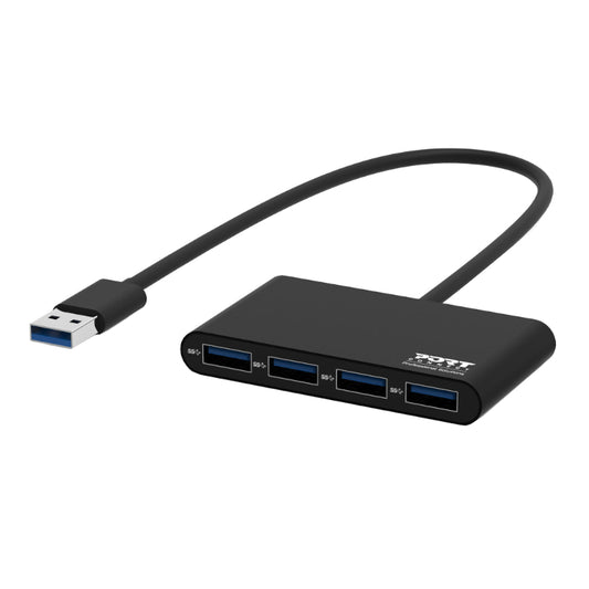 Port USB3.0 to 4 x USB3.0 5Gbps 4 Port Hub - Black - Stellar Technologies