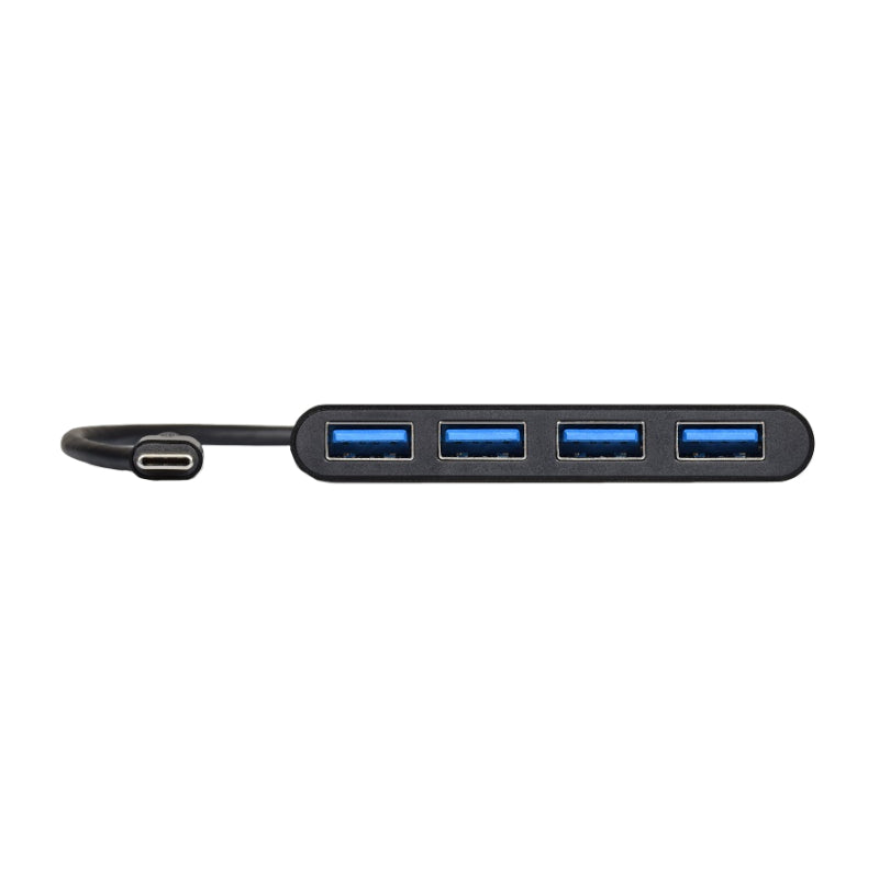 Port USB Type-C to 4 x USB3.0 5Gbps 30cm 4 Port Hub - Black - Stellar Technologies