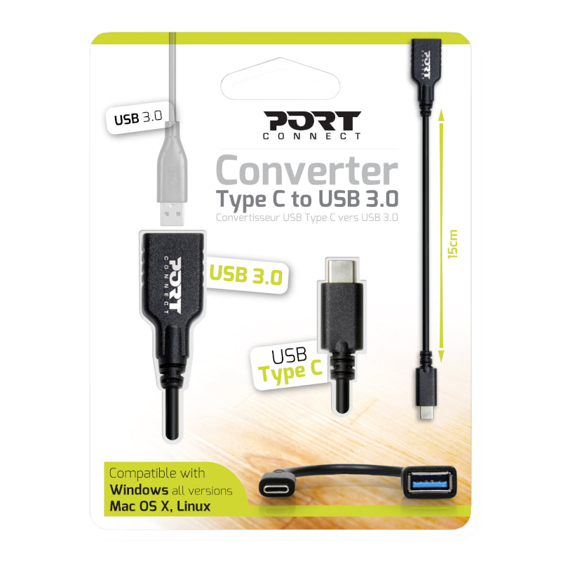 Port Type-C to USB3.0 15cm Adapter - Stellar Technologies