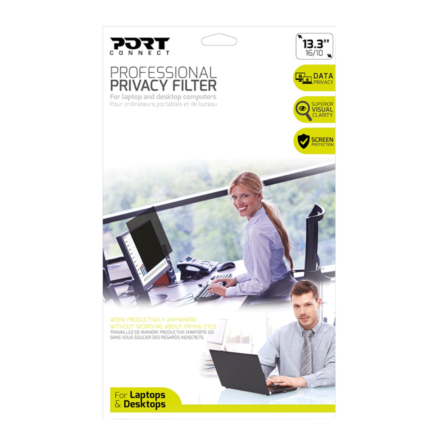 Port Designs 13.3" Touch Screen Privacy Filter - Stellar Technologies