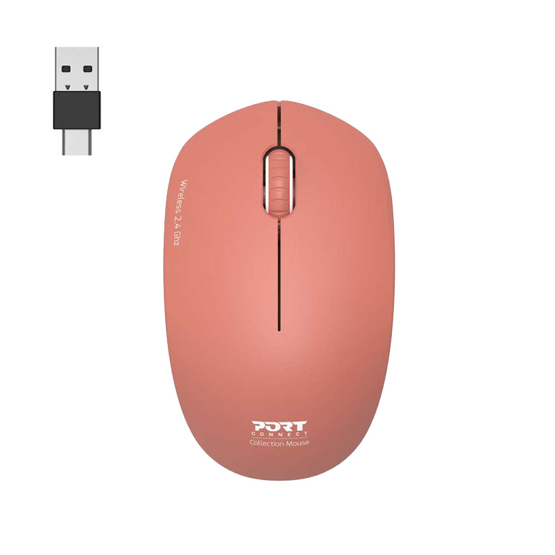 Port Connect MOUSE COLLECTION II WIRELESS Terracota - Stellar Technologies