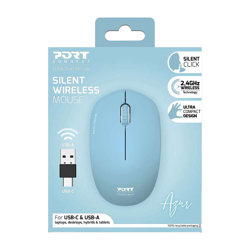 Port Connect MOUSE COLLECTION II WIRELESS Azur - Stellar Technologies