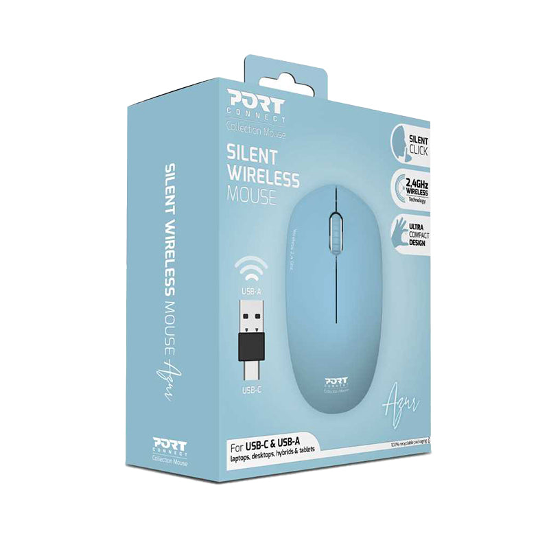 Port Connect MOUSE COLLECTION II WIRELESS Azur - Stellar Technologies