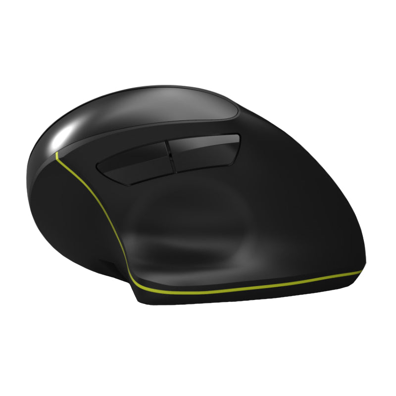 Port Connect Wireless Rechargeable Ergonoc Mouse Bluetooth - Black - Stellar Technologies