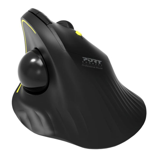 Port Connect Bluetooth + Wireless Rechargeable Ergonomic Trackball Mouse - Stellar Technologies