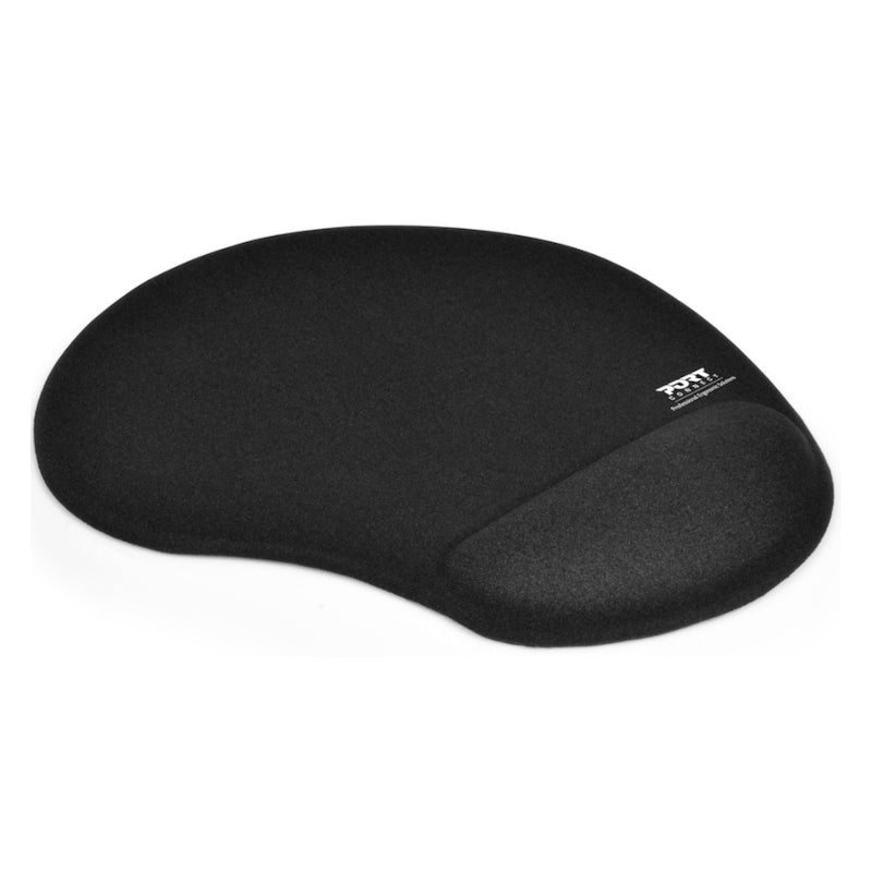 Port Ergonomic Gel Mouse Pad - Black - Stellar Technologies