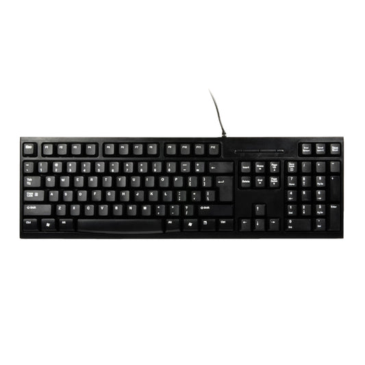 Port Connect Office Budget Wired Keyboard-Black - Stellar Technologies