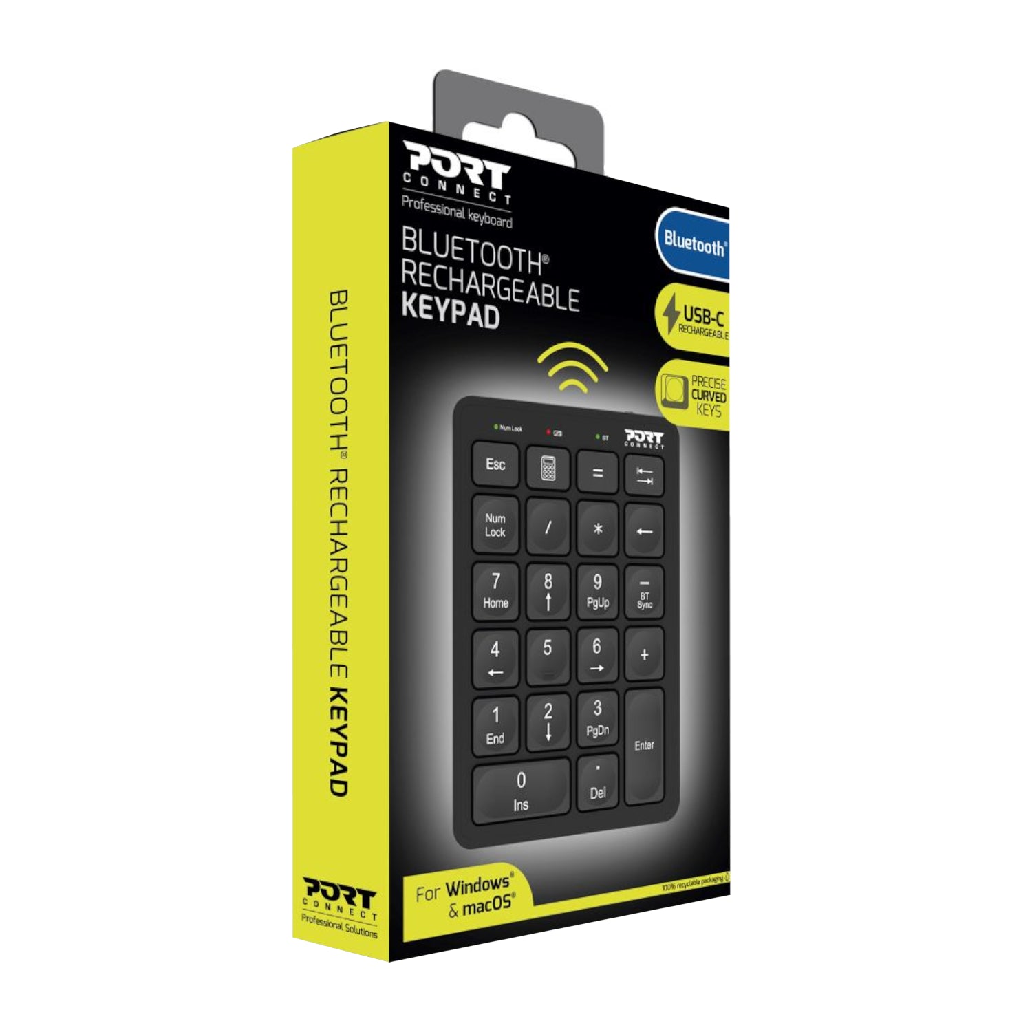 Port Connect Bluetooth Rechargeable Keypad - Stellar Technologies