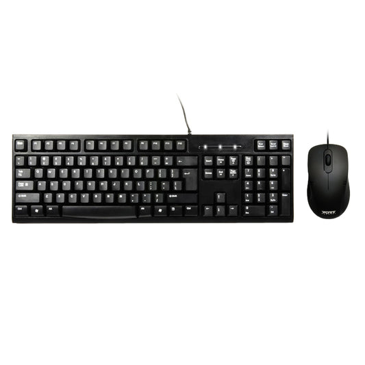 Port Design COMBO Wired Mouse + Keyboard - Black - Stellar Technologies