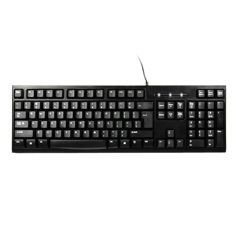 Port Design COMBO Wired Mouse + Keyboard - Black - Stellar Technologies