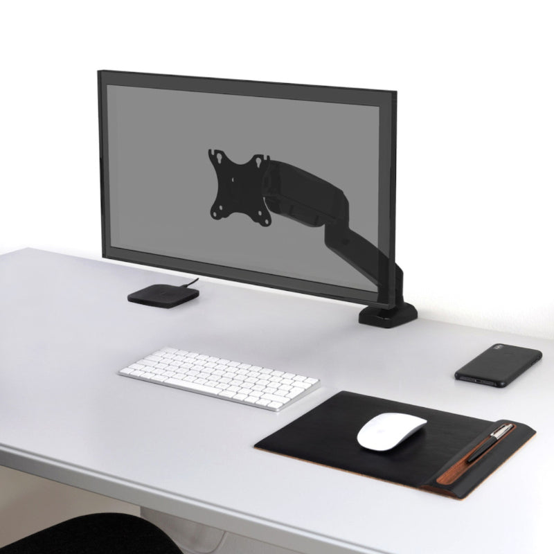 PORT Monitor Arm VESA Single Screen - Black - Stellar Technologies
