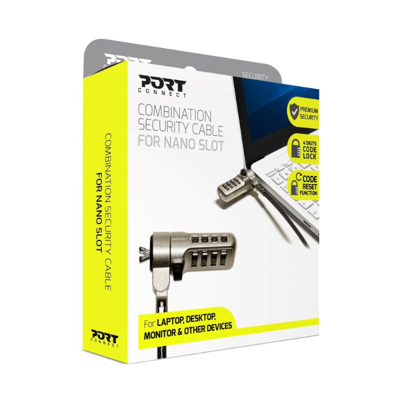 Port Connect Nano Slot Security Combination Cable - Stellar Technologies
