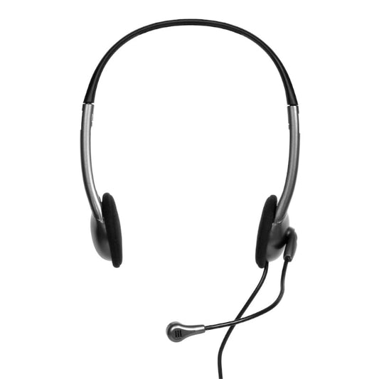 Port Stereo Headset with Mic with 1.2m Cable|1 x 3.5mm|Volume Controller - Black - Stellar Technologies
