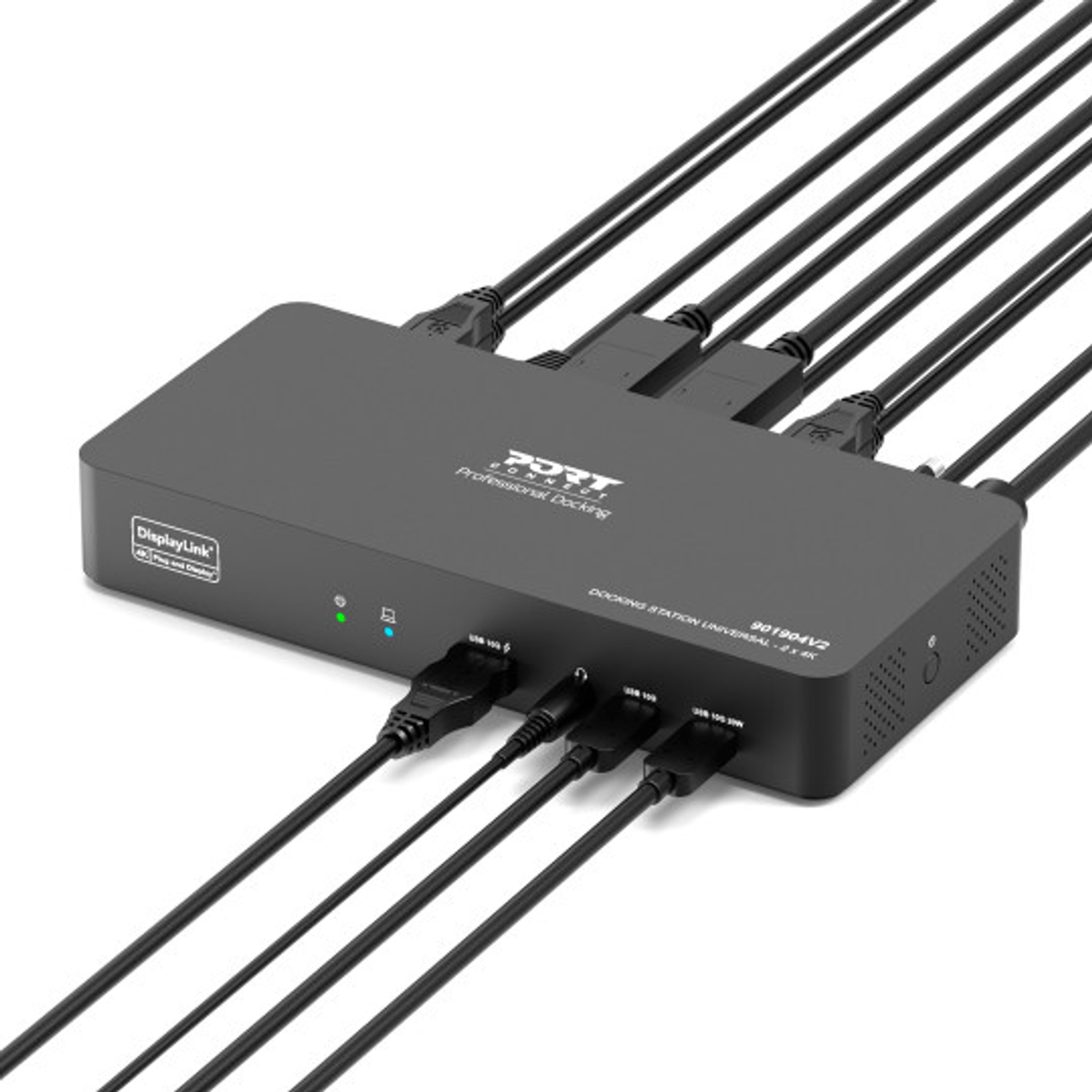 Port Connect Dual 4K USB-C Desktop Docking Station - 11-Port, 96W - Stellar Technologies