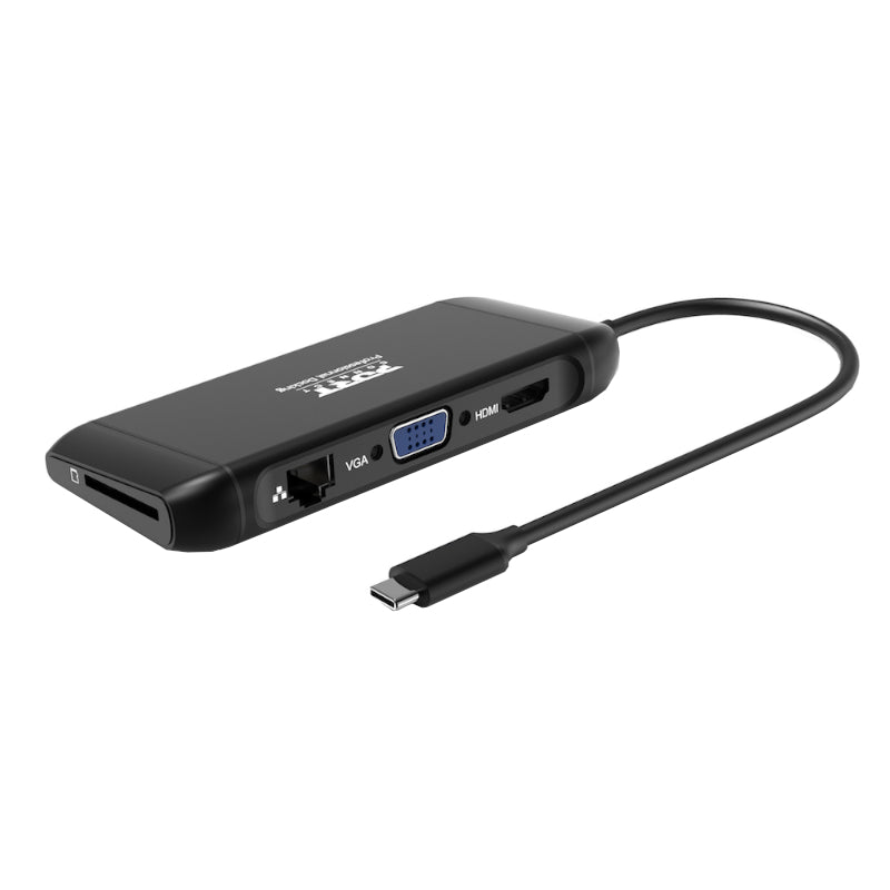 Port USB Type-C 4 x USB3.1|1 x Aux|Micro+SD Card Reader|1 x RJ45|1 x HDMI|1 x VGA|1 x Type-C PD Dock - Stellar Technologies