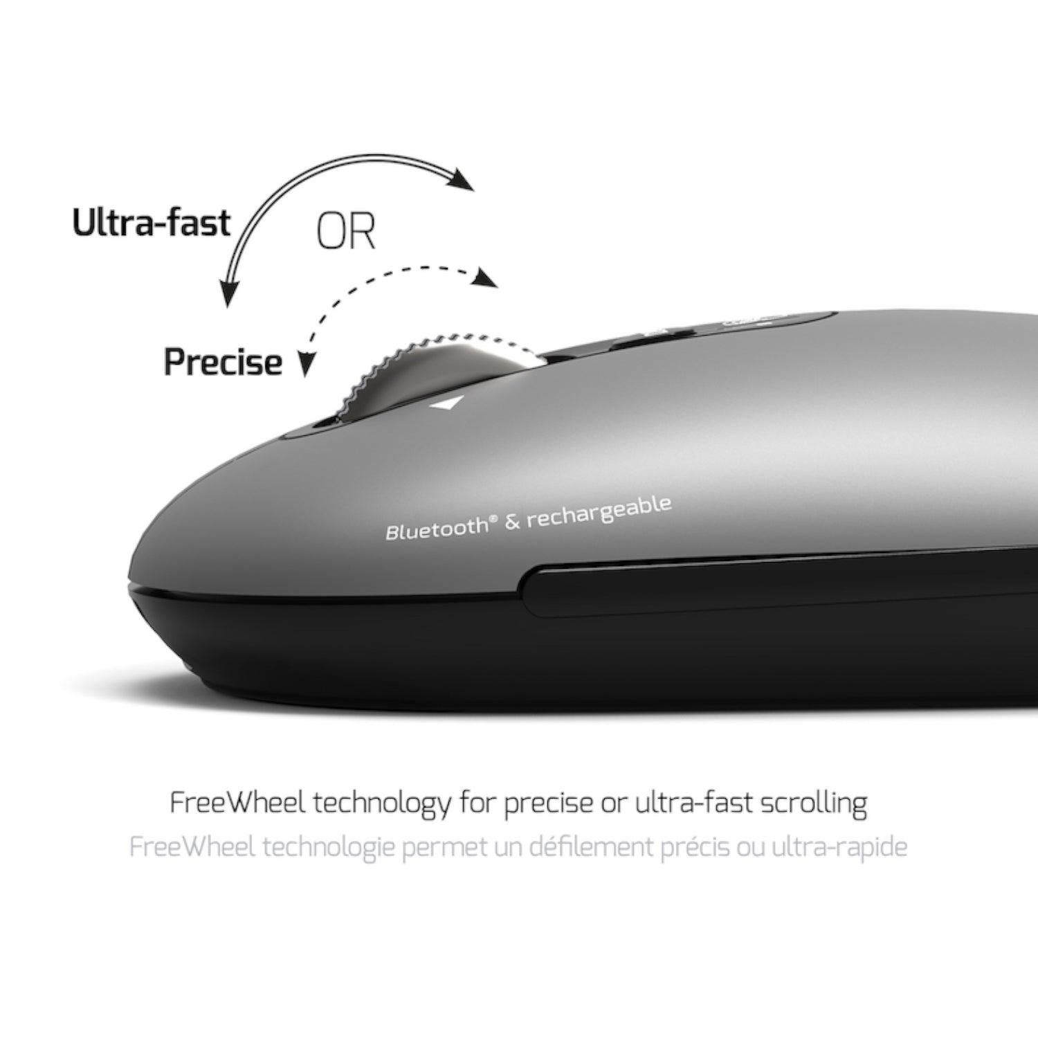 Port Connect PURE Bluetooth Rechargeable Mouse - Stellar Technologies