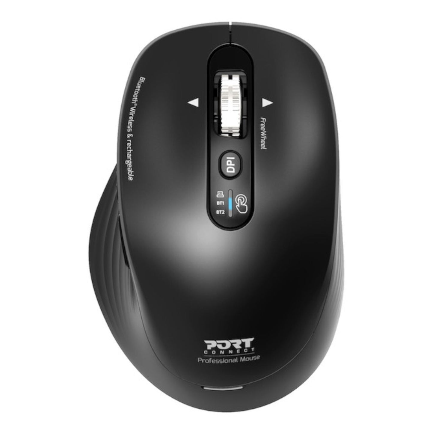 Port Connect Business 2.4GHz Rechargeable Bluetooth Wireless Mouse - Black - Stellar Technologies