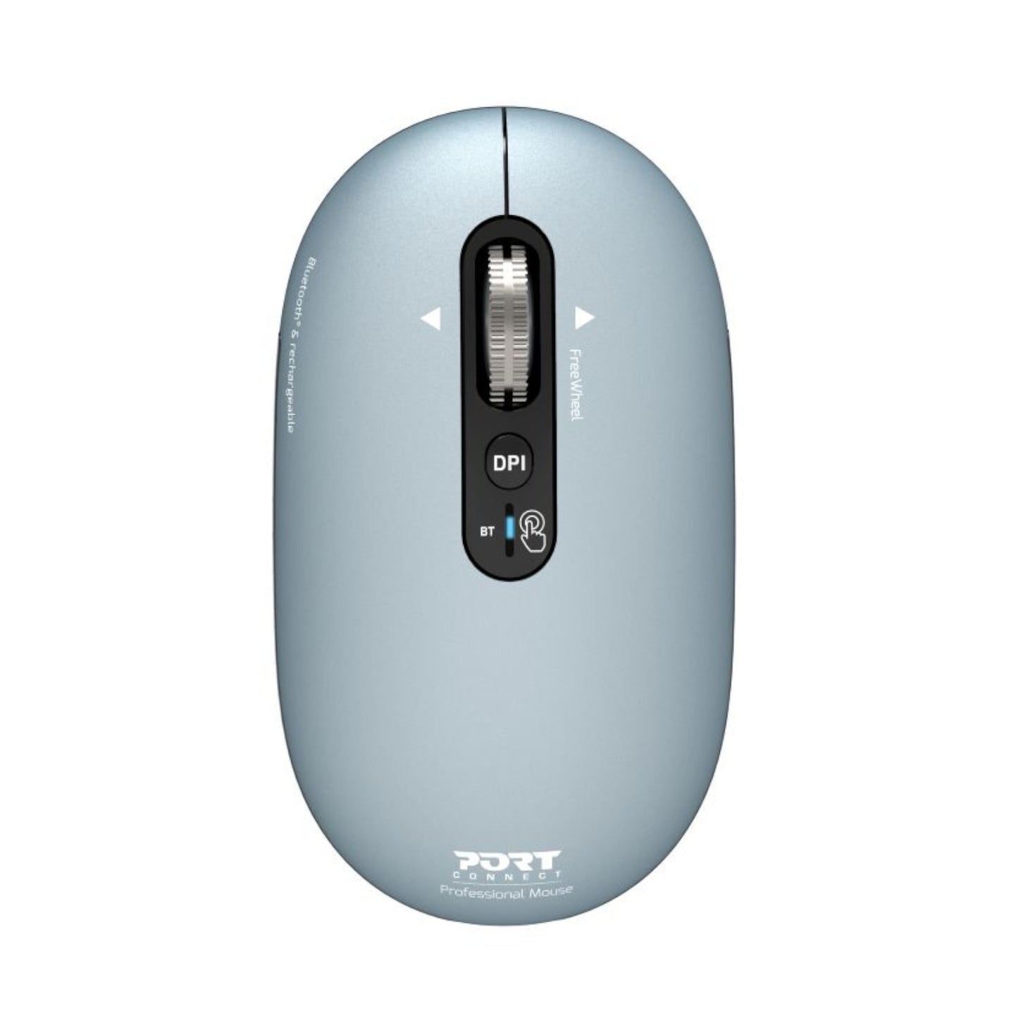 Port Connect PURE MAC Rechargeable Wireless and Bluetooth Mouse - Storm - Stellar Technologies