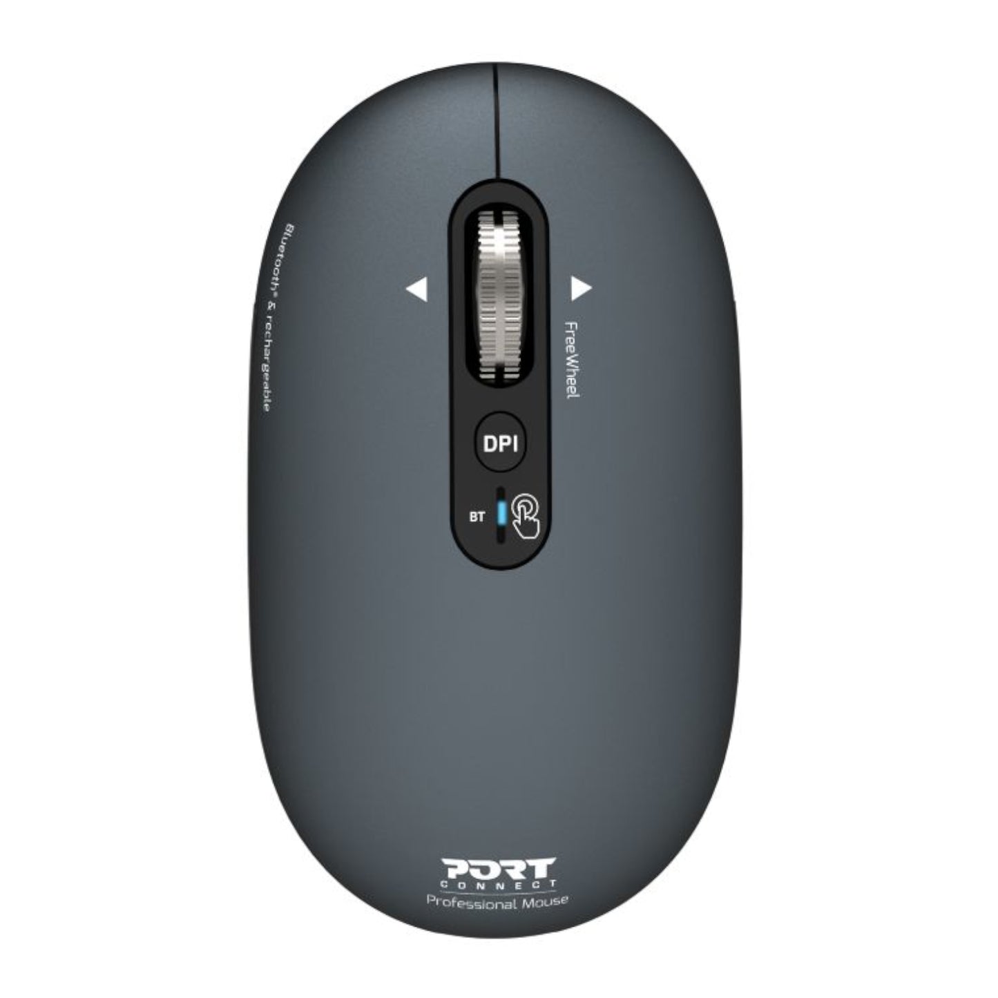 Port Connect PURE MAC Rechargeable Wireless and Bluetooth Mouse - Shadow - Stellar Technologies