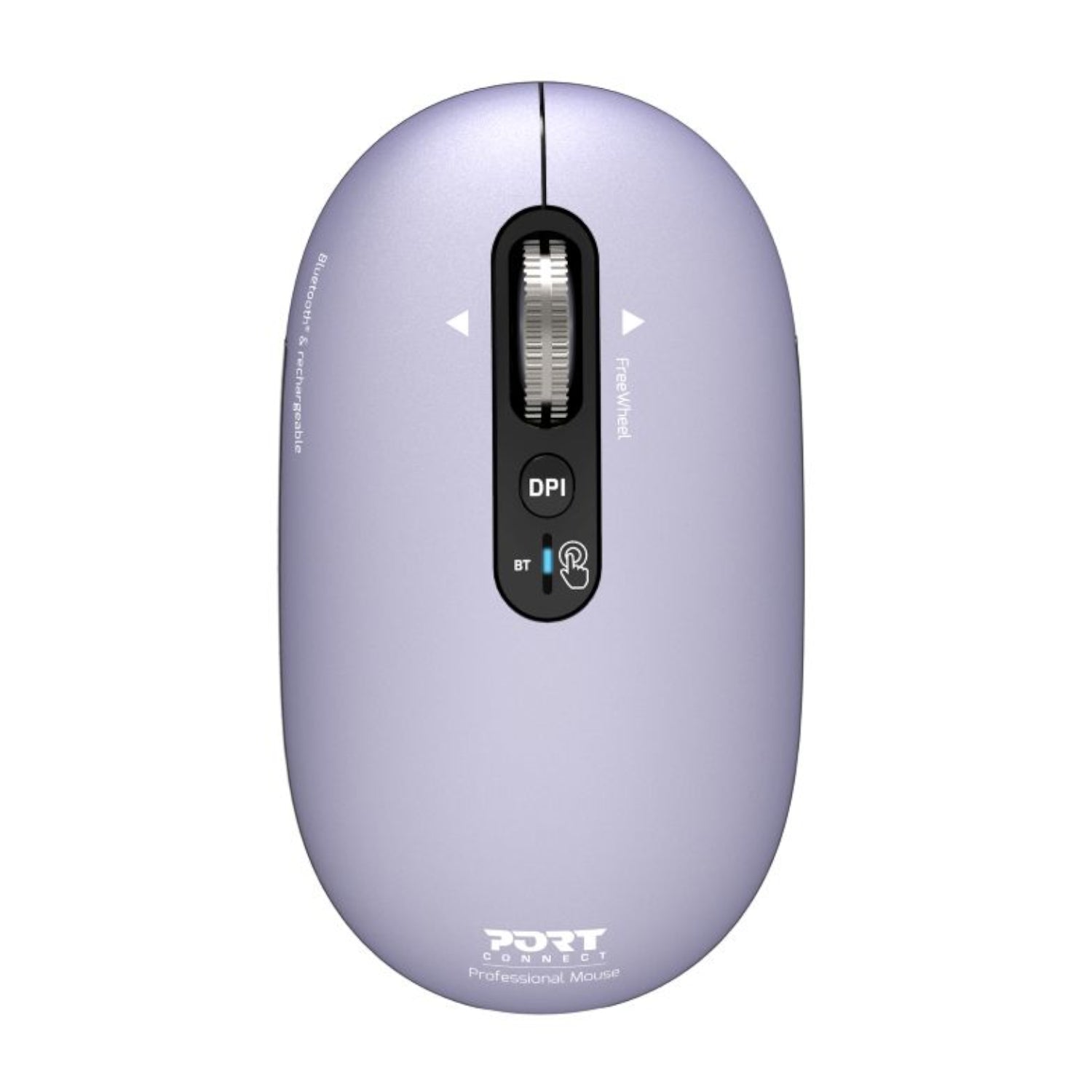 Port Connect PURE MAC Rechargeable Wireless and Bluetooth Mouse - Iris - Stellar Technologies
