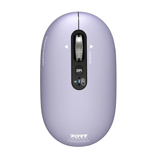 Port Connect PURE MAC Rechargeable Wireless and Bluetooth Mouse - Iris - Stellar Technologies
