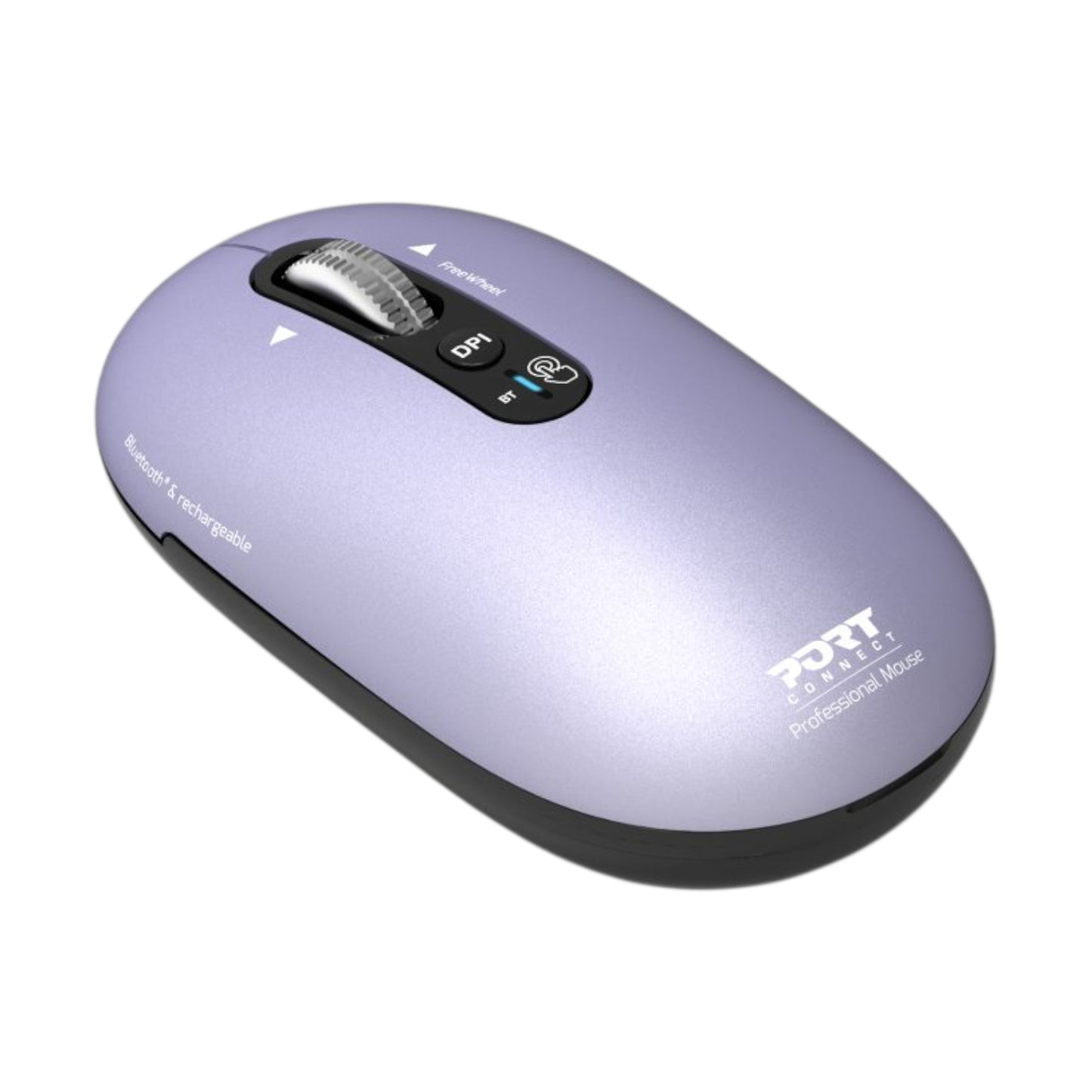 Port Connect PURE MAC Rechargeable Wireless and Bluetooth Mouse - Iris - Stellar Technologies