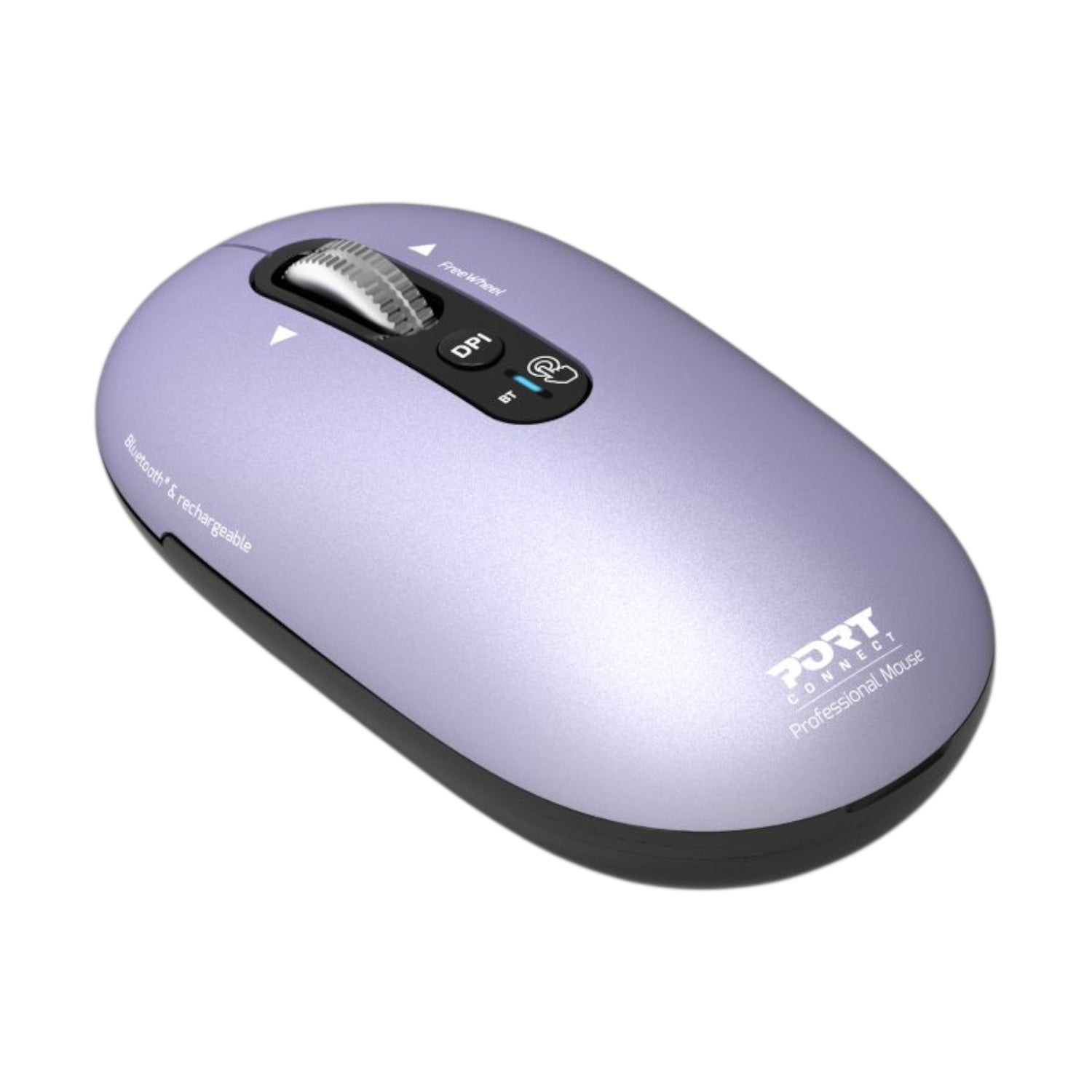 Port Connect PURE MAC Rechargeable Wireless and Bluetooth Mouse - Iris - Stellar Technologies