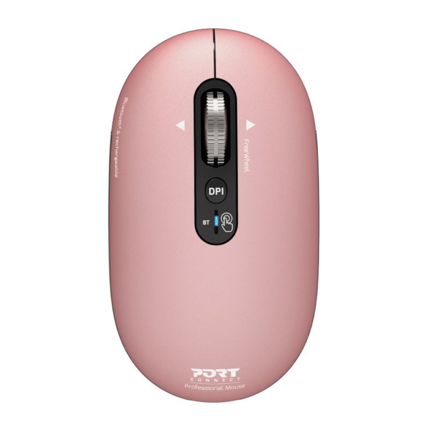 Port Connect PURE MAC Rechargeable Wireless and Bluetooth Mouse - Copper Rose - Stellar Technologies