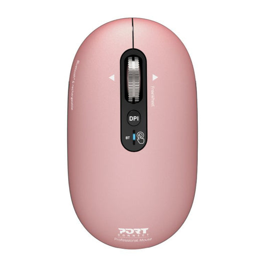 Port Connect PURE MAC Rechargeable Wireless and Bluetooth Mouse - Copper Rose - Stellar Technologies