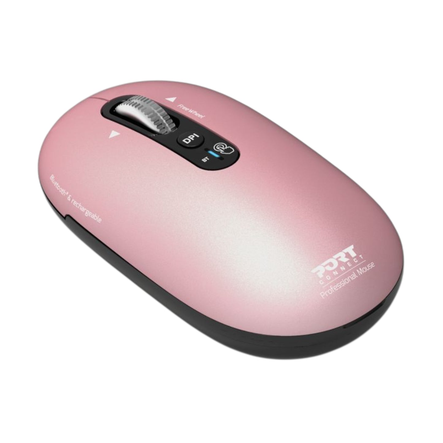 Port Connect PURE MAC Rechargeable Wireless and Bluetooth Mouse - Copper Rose - Stellar Technologies