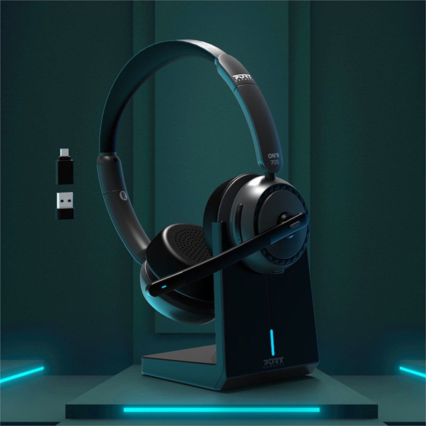 Port Connect ON’R 700 Bluetooth Wireless Headset with Noise Cancellation - Stellar Technologies