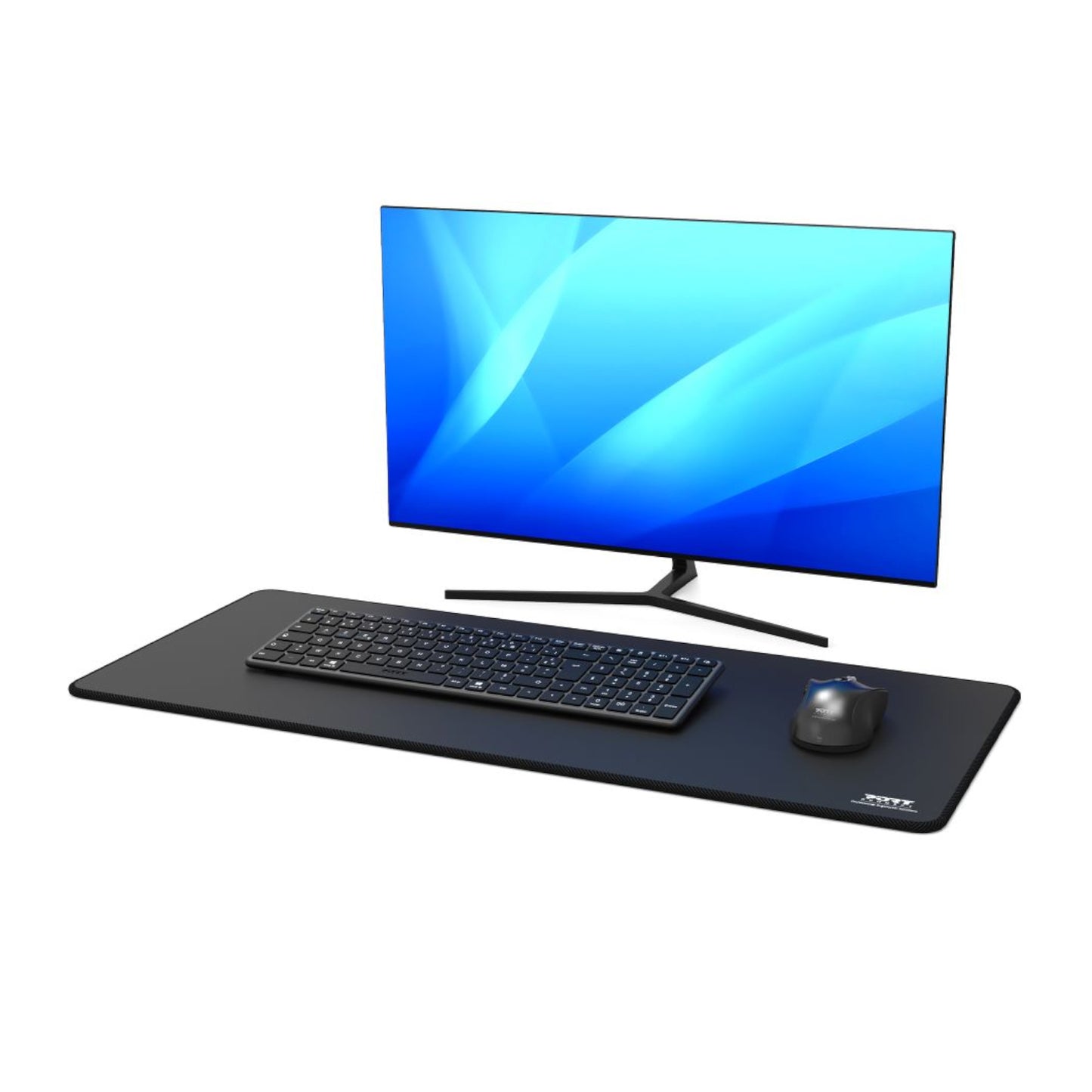 Port Connect Professional Desk Pad - Black (300 x 700mm) - Stellar Technologies