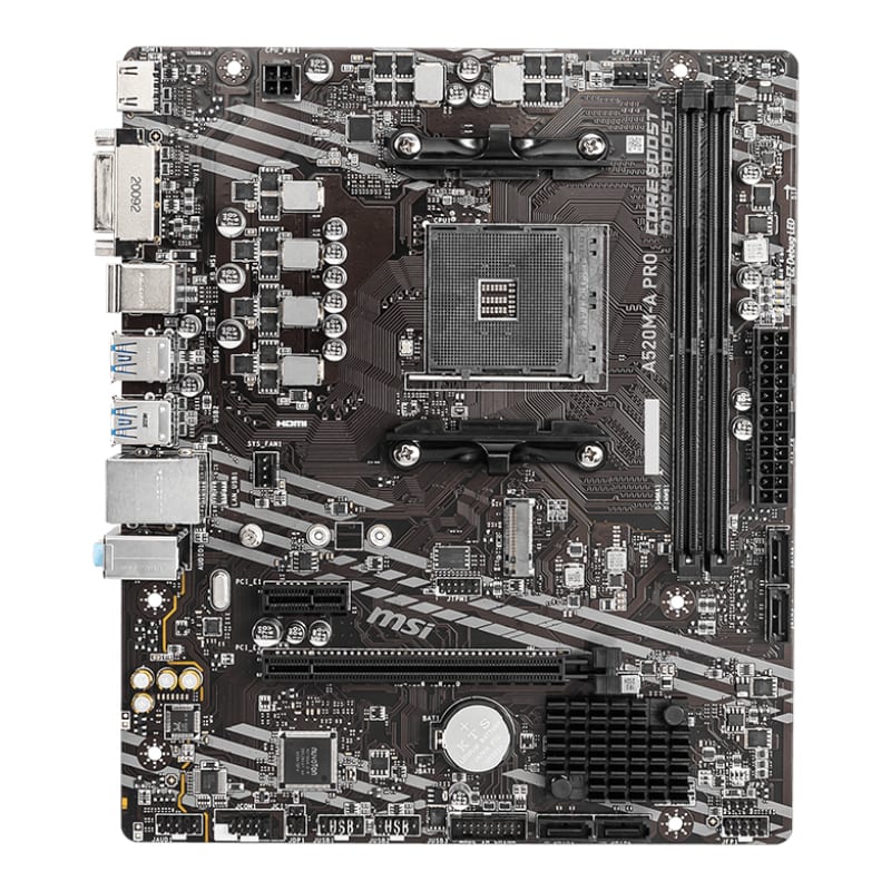 MSI A520M-A PRO AM4 AMD MATX Gaming Motherboard - Stellar Technologies