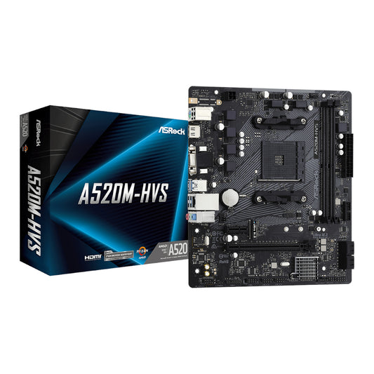 ASRock A520M-HVS AMD AM4 M-ATX Motherboard - Stellar Technologies