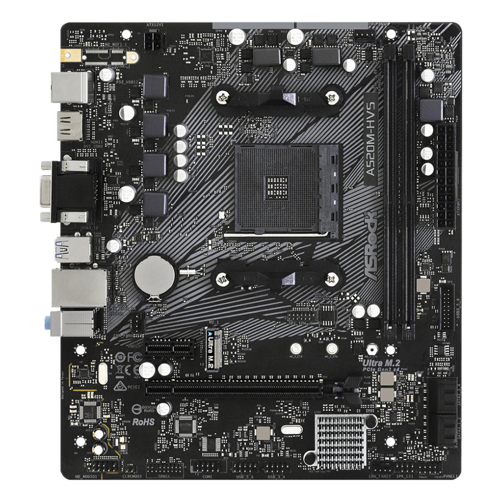 ASRock A520M-HVS AMD AM4 M-ATX Motherboard - Stellar Technologies
