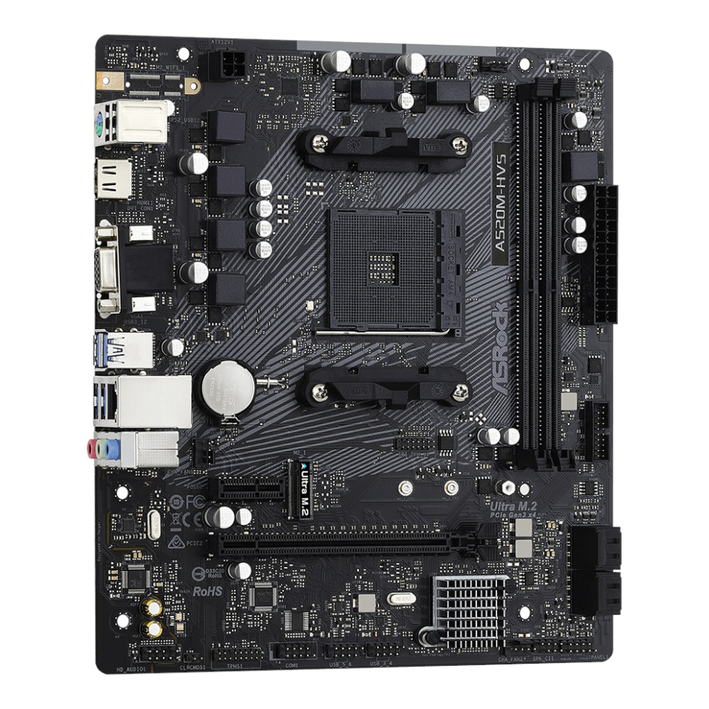 ASRock A520M-HVS AMD AM4 M-ATX Motherboard - Stellar Technologies