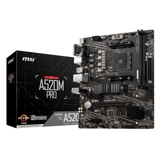 MSI A520M-PRO AMD AM4 MATX Gaming Motherboard - Stellar Technologies