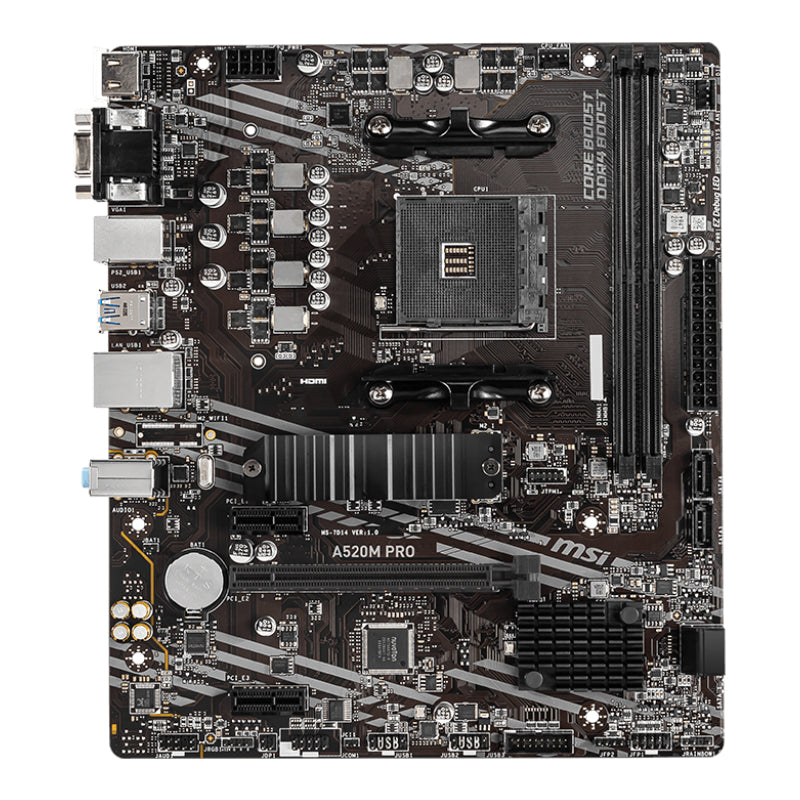 MSI A520M-PRO AMD AM4 MATX Gaming Motherboard - Stellar Technologies