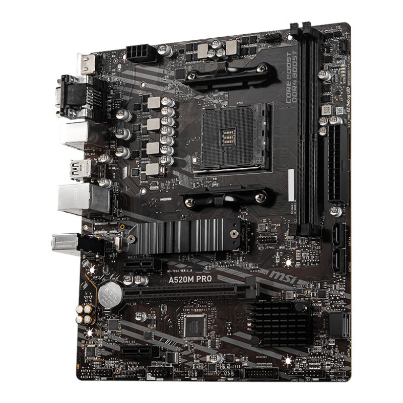MSI A520M-PRO AMD AM4 MATX Gaming Motherboard - Stellar Technologies