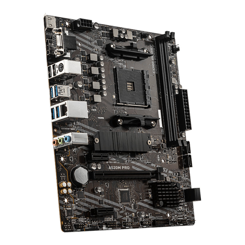 MSI A520M-PRO AMD AM4 MATX Gaming Motherboard - Stellar Technologies